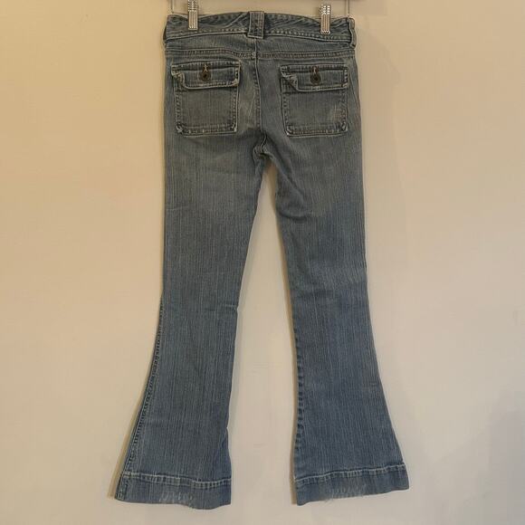 Abercrombie Flare Jeans sz 12 SLIM Girl's Flare Leg Jeans - Picture 7 of 9